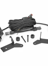 Rough Country 2" LED Lower Windshield Kit Black Series Jeep Gladiator JT Wrangler JL 2 Door Wrangler JL Unlimited 2018-2022                                     - 70052 - Image 6