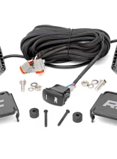 Rough Country 2" LED Cube Easy-Mount Kit Black Series w/Amber DRL Jeep Gladiator JT Wrangler JL 2 Door Wrangler JL Unlimited 2018-2022                                     - 70060 - Image 4