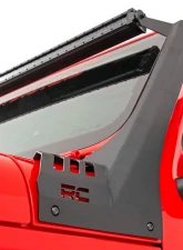 Rough Country 50" Straight LED Light Bar Upper Windshield Kit Black Series w/White DRL Dual Row Jeep Gladiator JT Wrangler JL 2 Door Wrangler JL Unlimited 2018-2022                                     - 70067 - Image 4