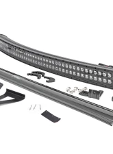 Rough Country LED Light Bar Mounts for Jeep Cherokee XJ 1984-2001, 50-Inch Curved Dual Row                                     - 70072 - Image 4