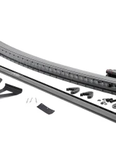 Rough Country LED Light Bar Mounts for Jeep Cherokee XJ 1984-2001, 50-Inch Curved Black Series                                     - 70075 - Image 4