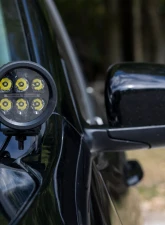 Rough Country LED Light Kit Ditch Mount 3.5" Amber DRL for Jeep Cherokee KL 2014-2021                                     - 70083 - Image 6