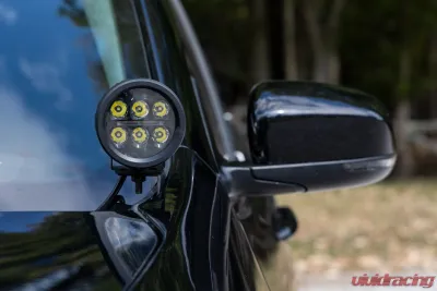 Rough Country LED Light Kit Ditch Mount 3.5" Amber DRL for Jeep Cherokee KL 2014-2021 - 70083