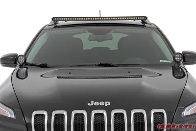 Rough Country 40" Black Single Row Roof Mounted LED Light Kit Jeep Cherokee KL 2014-2023 - 70086