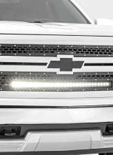 Rough Country Mesh Grille 30 Single Row LED Black Chevy Silverado 1500 2WD 4WD 2014-2015                                     - 70103 - Image 5