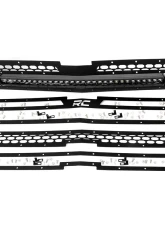 Rough Country Mesh Grille 30 Single Row LED Black Chevy Silverado 1500 2WD 4WD 2014-2015                                     - 70103 - Image 5
