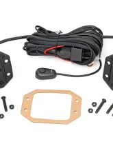 Rough Country 2 Inch Black Series LED Light Pods  Pair Flood Flush Mount                                     - 70113BL - Image 5