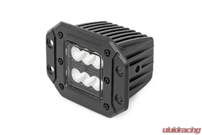 Rough Country 2 Inch Black Series LED Light Pods  Pair Flood Flush Mount - 70113BL
