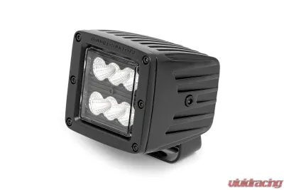 Rough Country 2 Inch Black Series LED Light Pods  Pair Flood - 70133BL