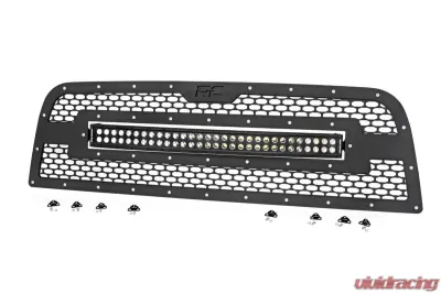 Rough Country Mesh Grille 30" Dual Row LED Black Ram 2500 3500 2WD | 4WD 2013-2018 - 70152