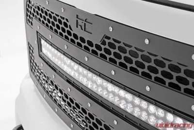 Rough Country Mesh Grille 30" Dual Row LED Black Ram 2500 3500 2WD | 4WD 2013-2018 - 70152