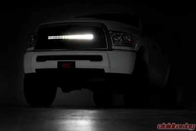 Rough Country Mesh Grille 30" Dual Row LED Black Ram 2500 3500 2WD | 4WD 2013-2018 - 70152