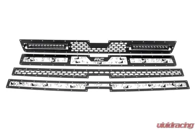 Rough Country Mesh Grille 12" Single Row LED Pair Black Chevy Silverado 2500 HD 3500 HD 2WD | 4WD 2011-2014 - 70155