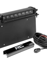 Rough Country LED License Plate Mount Kit w/8" Black Series CREE LED Light Bar                                     - 70183 - Image 2