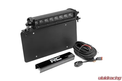 Rough Country LED License Plate Mount Kit w/8" Black Series CREE LED Light Bar - 70183