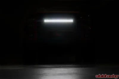 Rough Country Mesh Grille Black Series for Ford F-150 2015-2017, LED Light Bar Included - 70193