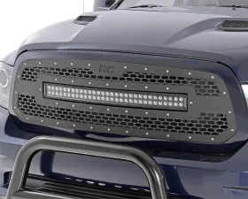 Rough Country Mesh Grille Black Series for 2013-2022 Ram 1500 Classic 2WD/4WD