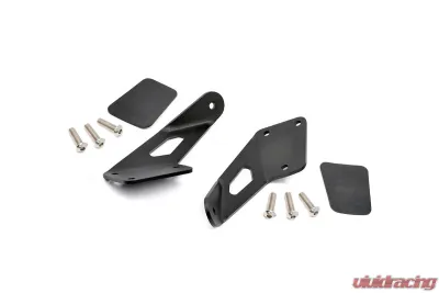Rough Country 20" Single or Dual Row LED Light Bar Hood Mounting Brackets Jeep Wrangler TJ LJ 1997-2006 - 70210