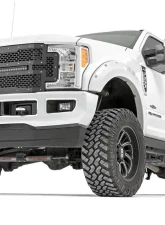 Rough Country Mesh Grille Black 12 Dual Row LED Ford F-250 Super Duty F-350 Super Duty 2WD | 4WD 2017-2019                                     - 70216 - Image 4