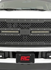 Rough Country Mesh Grille Black 12 Dual Row LED Ford F-250 Super Duty F-350 Super Duty 2WD | 4WD 2017-2019                                     - 70216 - Image 5