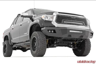 Rough Country Mesh Grille Black Series with White DRL for 2014-2017 Toyota Tundra 2WD 4WD - 70225