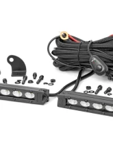 Rough Country 6 Inch Black Series LED Light Bar Slim Line Pair                                     - 70406ABL - Image 6