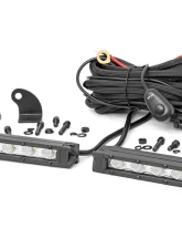 Rough Country 6 Inch Chrome Series LED Light Bar Slim Line Pair                                     - 70406A - Image 6