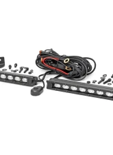 Rough Country 10 Inch Black Series LED Light Bar Slim Line Pair                                     - 70410ABL - Image 2