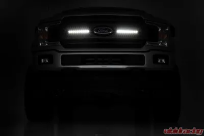 Rough Country 10 Inch Black Series LED Light Bar Slim Line Pair - 70410ABL