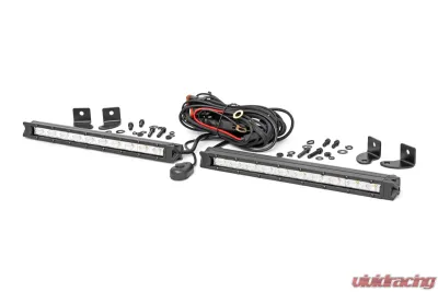 Rough Country 10 Inch Chrome Series LED Light Bar Slim Line Pair - 70410A