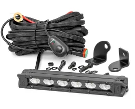 Rough Country 6 Inch Black Series LED Light Bar Slim Line