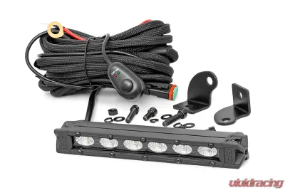 Rough Country 6 Inch Black Series LED Light Bar Slim Line - 70416ABL