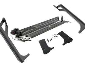 Rough Country LED Light Kit Windshield Mount 50 Inch Black for Jeep Wrangler 1997-2006