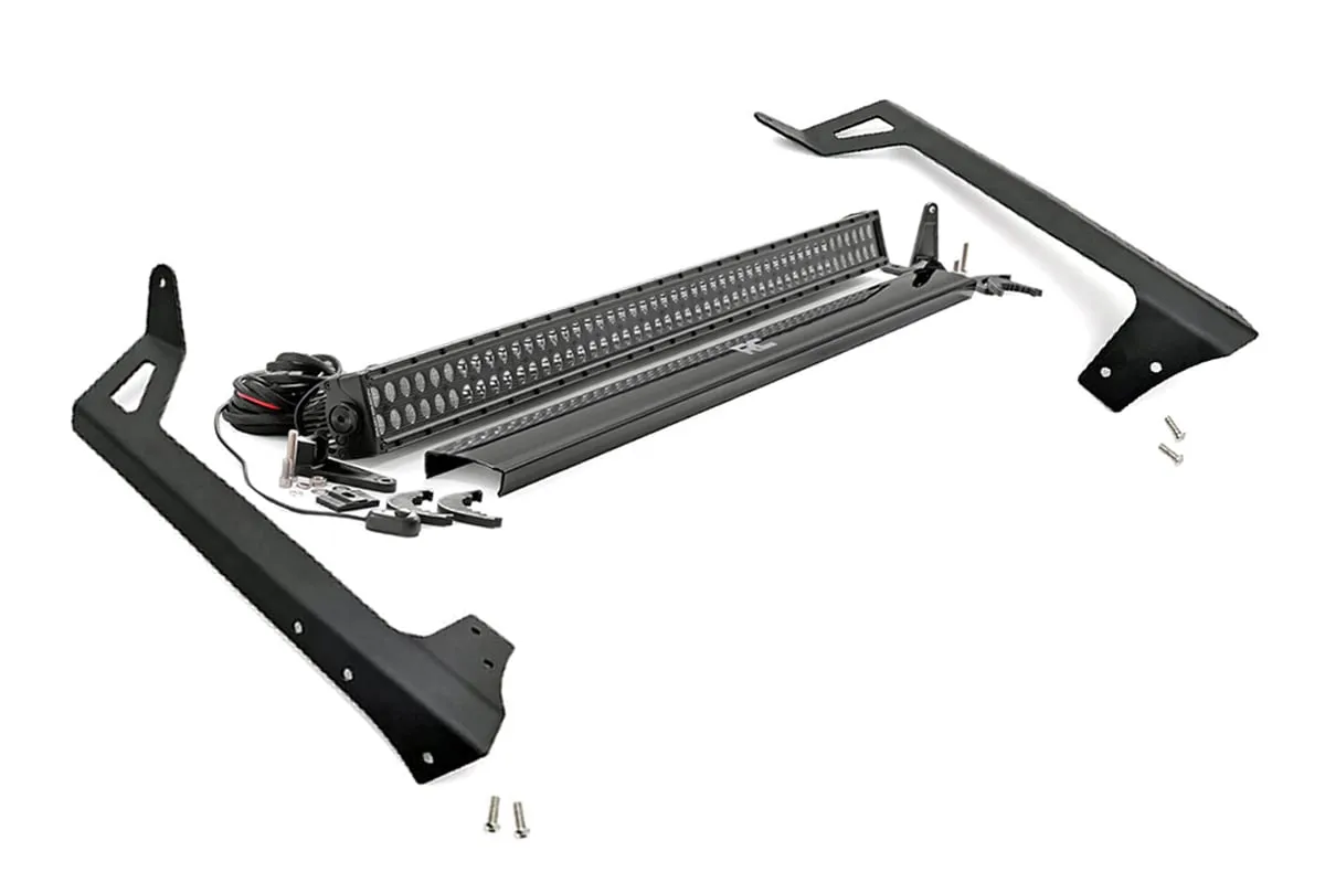 Rough Country LED Light Kit Windshield Mount 50 inch Black Dual Row - 70504BL