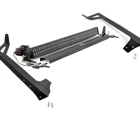 Rough Country 50-Inch LED Light Kit Windshield Mount for Jeep Wrangler 2007-2018, Black