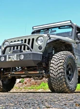 Rough Country 50" LED Light Bar Upper Windshield Mounting Brackets Jeep Wrangler JK JKU 2007-2018                                     - 70504 - Image 4