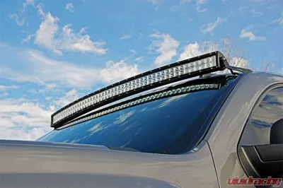 Rough Country 50" Curved LED Light Bar Upper Windshield Mtg Brackets GM Pickup | SUV - 70507