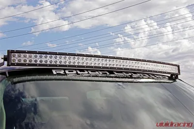 Rough Country 50" Curved LED Light Bar Upper Windshield Mtg Brackets GM Pickup | SUV - 70507