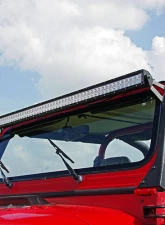 Rough Country 50" Straight LED Light Bar Upper Windshield Mounting Brackets for Jeep Wrangler YJ 1987-1995                                     - 70508 - Image 3