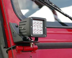 Rough Country Lower Windshield Light Mounts Jeep Wrangler YJ 1987-1995