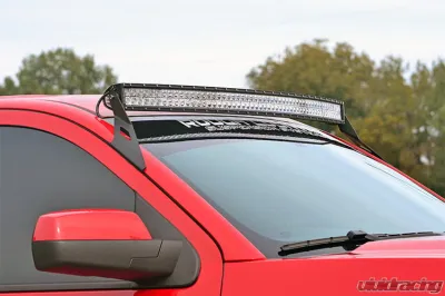 Rough Country 54" Curved LED Light Bar Upper Windshield Mounting Brackets GM SUV - 70514B