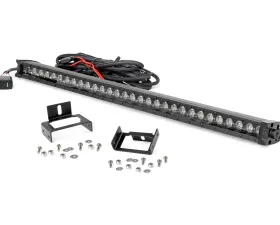 Rough Country LED Light Kit Grill 30 Inch Black Single Row White DRL for Ford F-250/F-350 2011-2016