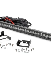 Rough Country LED Light Kit Grill 30 Inch Black Single Row White DRL for Ford F-250/F-350 2011-2016                                     - 70530BLDRL - Image 5