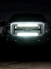 Rough Country LED Light Kit Grill 30 Inch Black Single Row White DRL for Ford F-250/F-350 2011-2016                                     - 70530BLDRL - Image 4