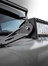 Rough Country 20" Single or Dual Row LED Light Bar Hood Mounting Brackets Jeep Wrangler JK JKU 2007-2018                                     - 70533 - Image 3