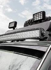 Rough Country 50" Curved LED Light Bar Upper Windshield Mtg Brackets Jeep Grand Cherokee ZJ 1993-1998                                     - 70567 - Image 5