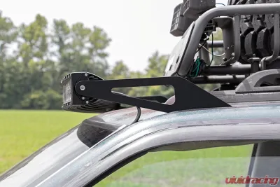 Rough Country 50" Curved LED Light Bar Upper Windshield Mtg Brackets Jeep Grand Cherokee ZJ 1993-1998 - 70567
