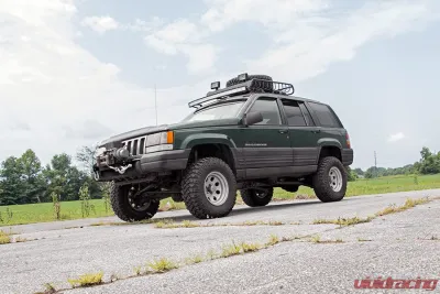 Rough Country 50" Curved LED Light Bar Upper Windshield Mtg Brackets Jeep Grand Cherokee ZJ 1993-1998 - 70567
