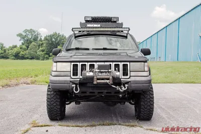 Rough Country 50" Curved LED Light Bar Upper Windshield Mtg Brackets Jeep Grand Cherokee ZJ 1993-1998 - 70567