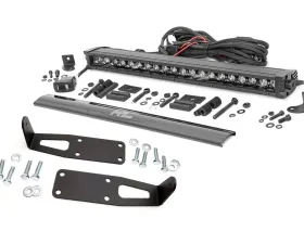 Rough Country LED Bumper Mount Black Series w/White DRL Dodge Ram 2500 3500 Ram 2500 3500 2003-2018